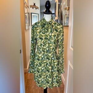 Sunday Best Yellow & Green Button Down Dress. Size Small. So cute for spring!